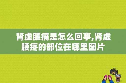 肾虚腰痛是怎么回事,肾虚腰疼的部位在哪里图片