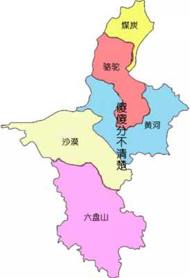 1958年，甘肃省东北部的银川市，为何被划分到宁夏自治区,宁夏银川地图-图1