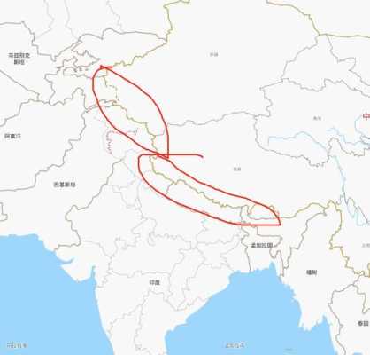 中国的邻国印度位于中国的哪个方向,印度靠近我国哪里的城市-图2